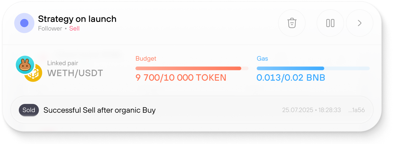 Strategy card middle